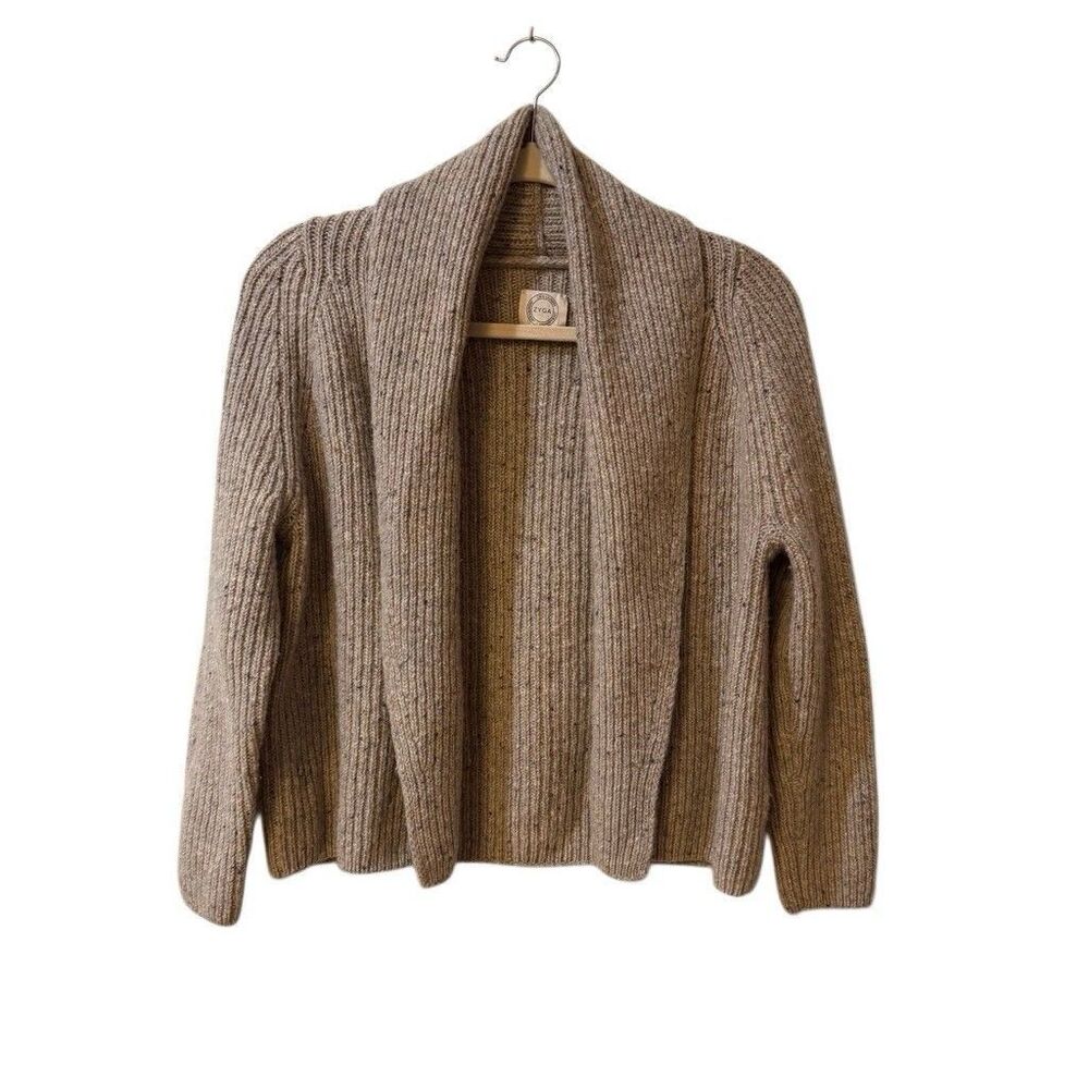 Zyga Lin'n Laundry Womens Alpaca Wool Blend Cardigan Size Small 3/4 Sleeve